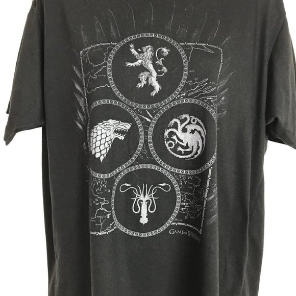 GAME Of Thrones Unisex Black T-shirt Size L - Picture 2 of 6